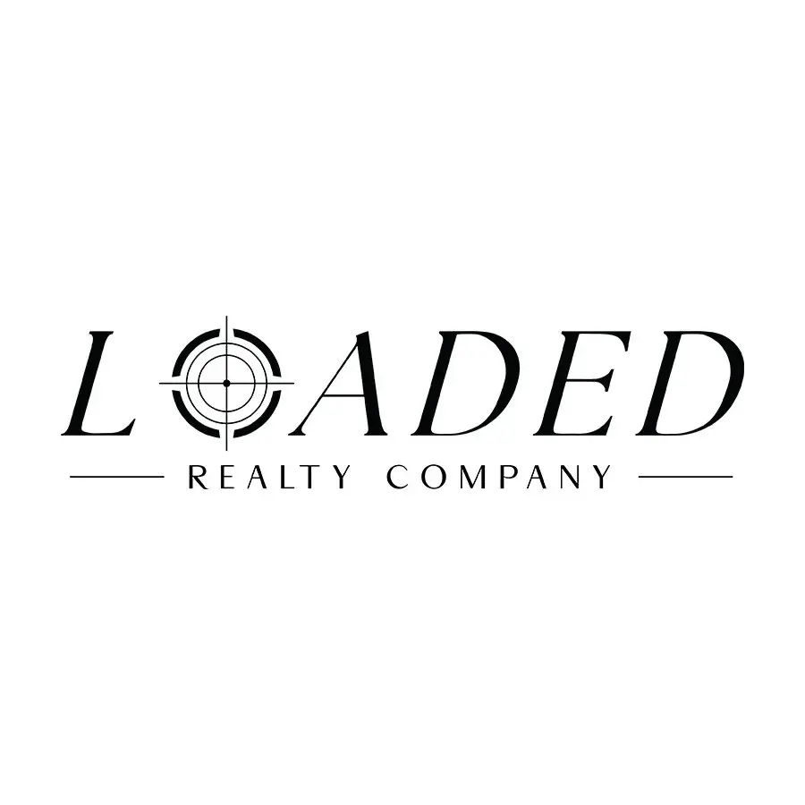 Loaded Realty Company wordmark with a crosshair in place of the O.