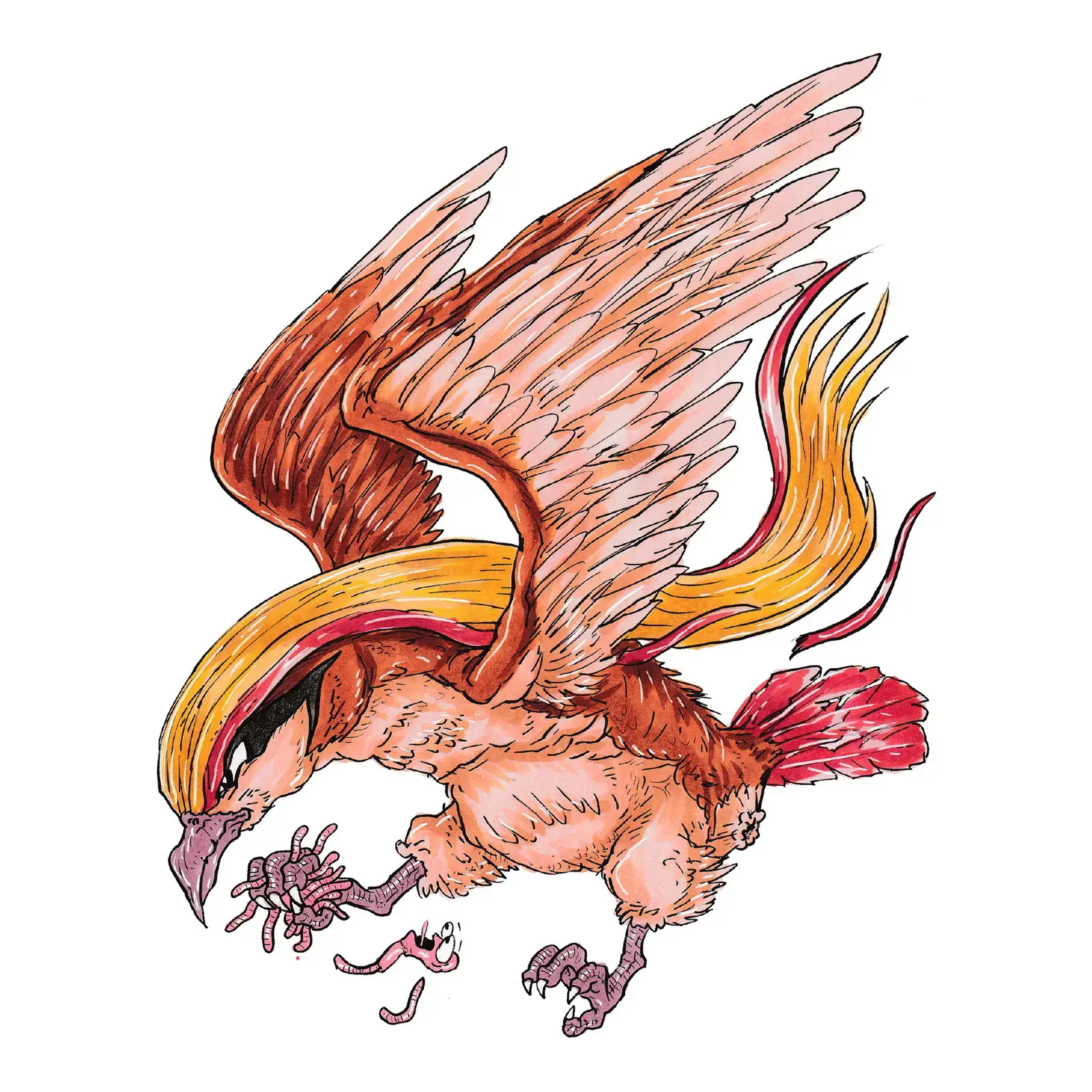 Pidgeot, drawn by Ellis Ricketts