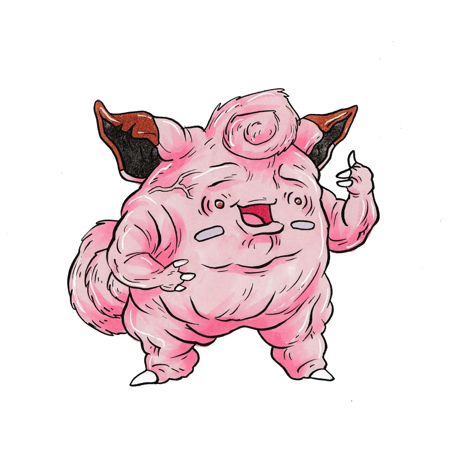 Clefairy, drawn by Ellis Ricketts