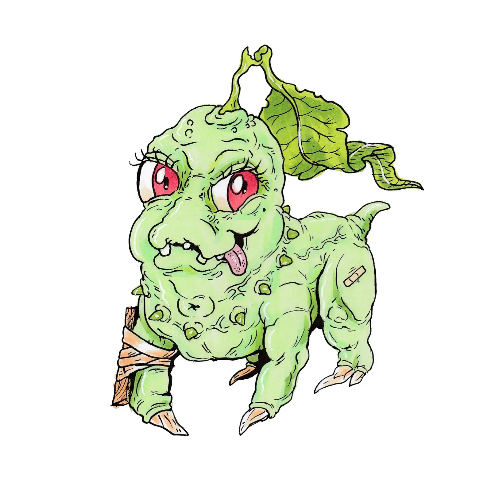Chikorita, drawn by Ellis Ricketts