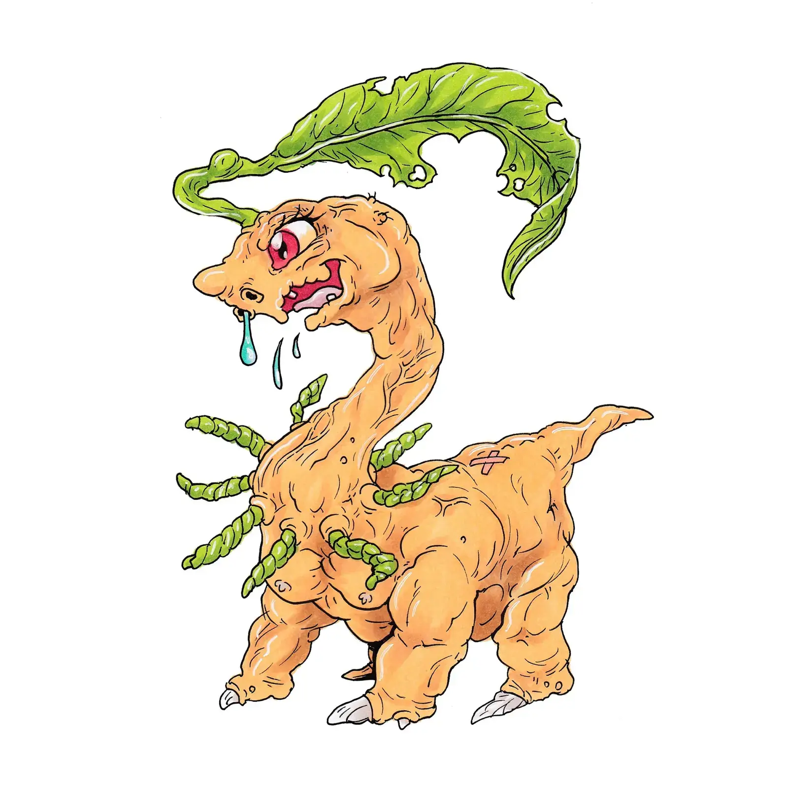 Bayleef, drawn by Ellis Ricketts