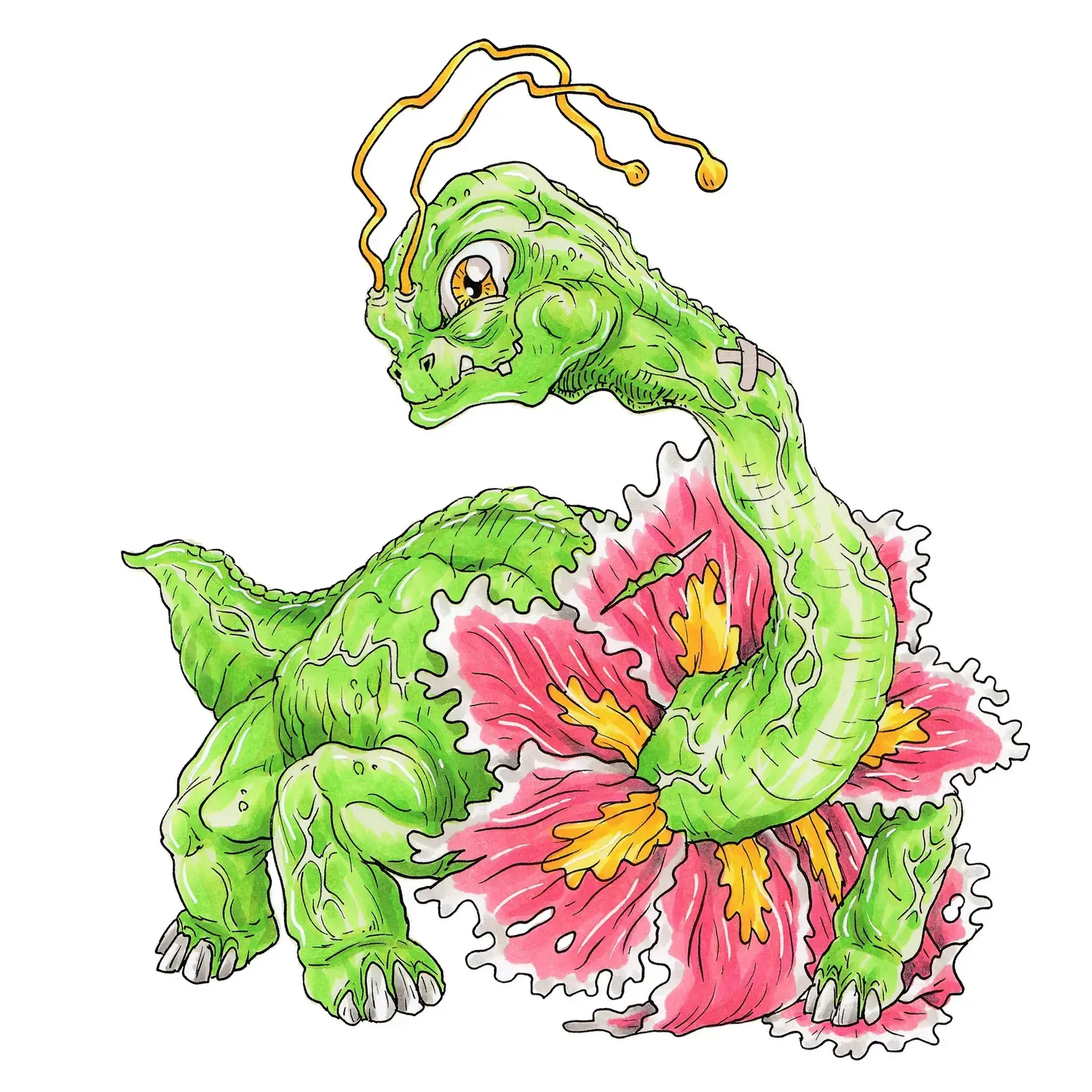 Meganium, drawn by Ellis Ricketts