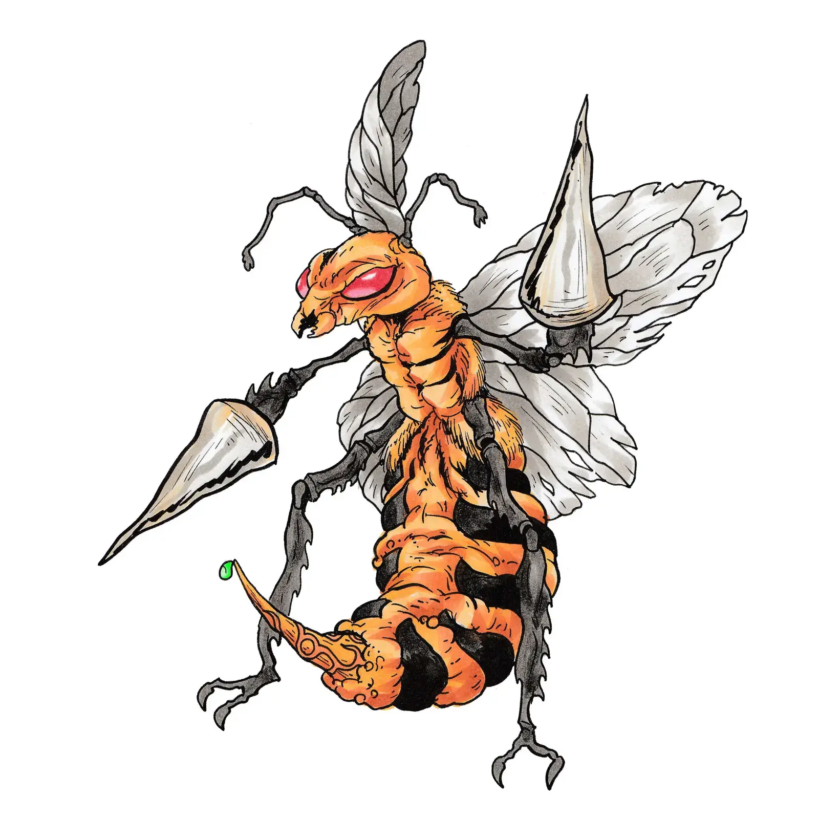 Beedrill, drawn by Ellis Ricketts