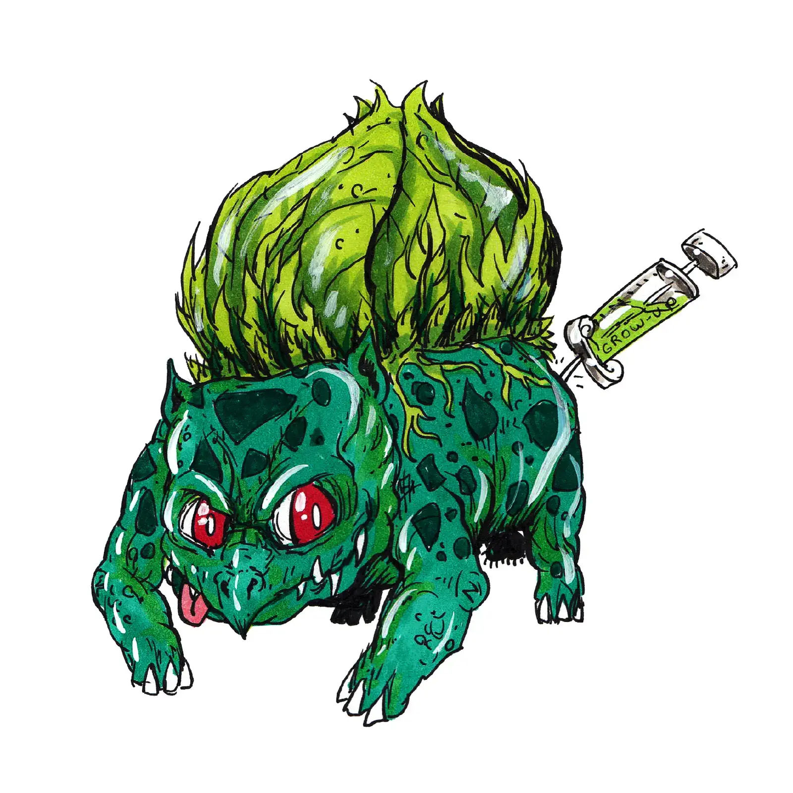 Bulbasaur, drawn by Ellis Ricketts