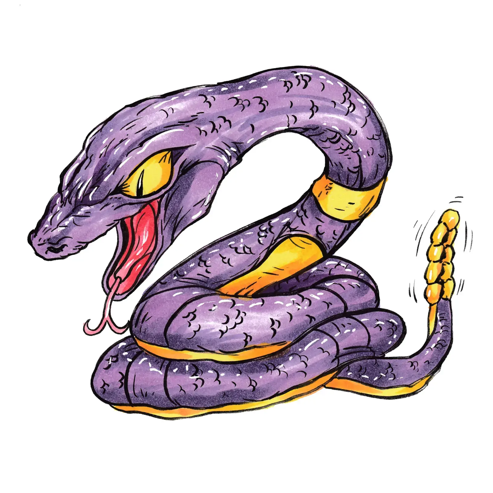Ekans, drawn by Ellis Ricketts