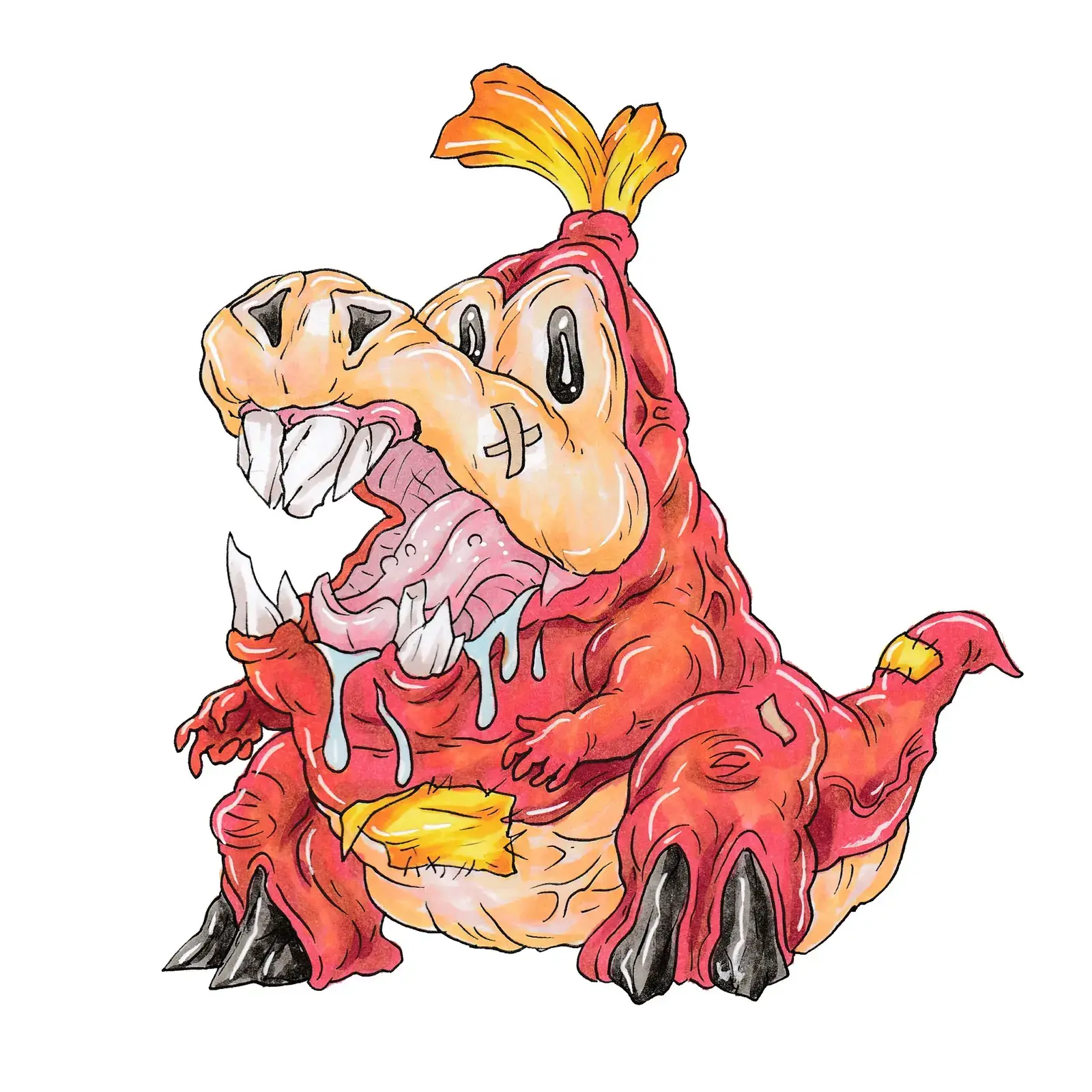 Fuecoco, drawn by Ellis Ricketts