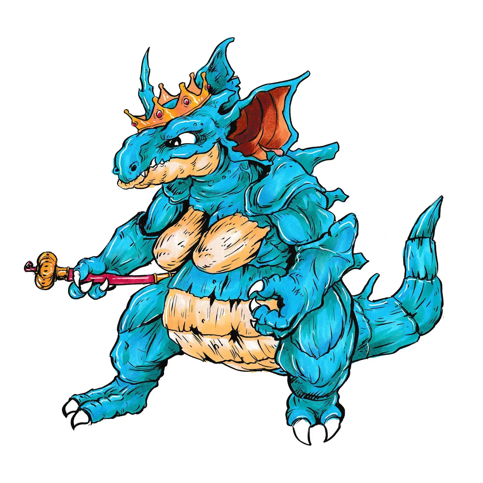 Nidoqueen, drawn by Ellis Ricketts