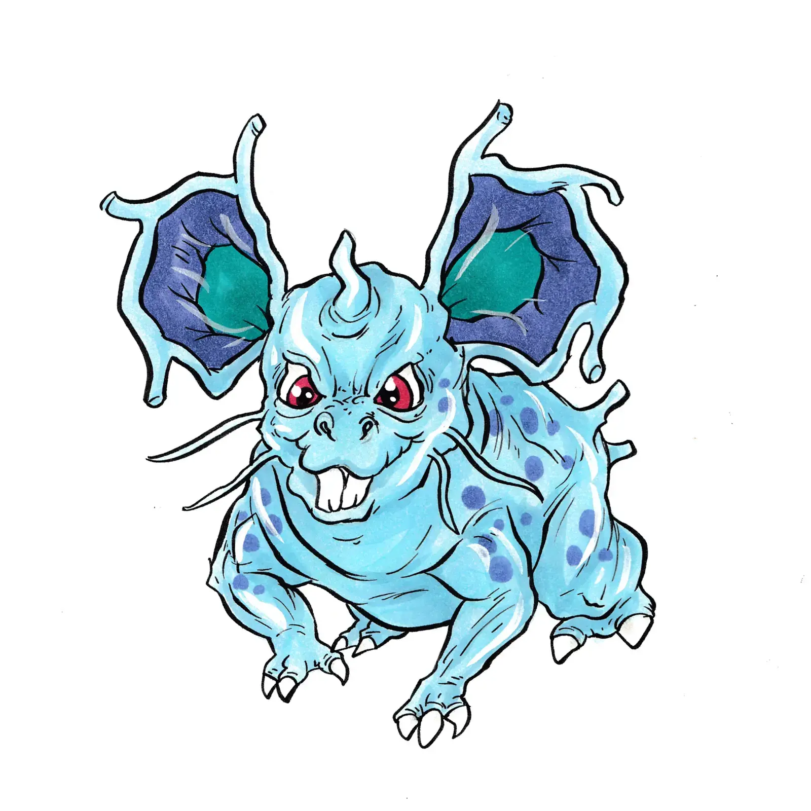 Nidoran ♀, drawn by Ellis Ricketts