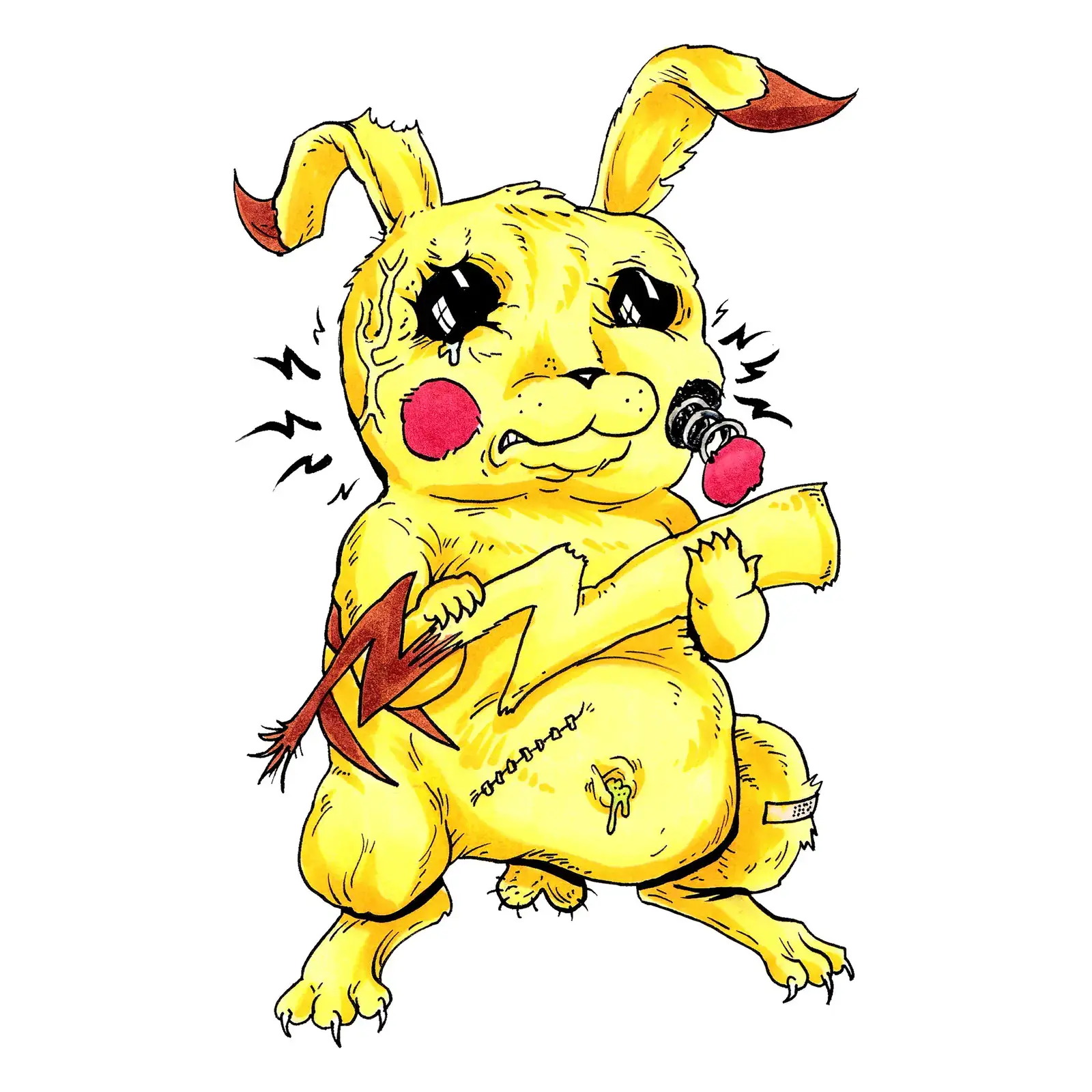 Pikachu, drawn by Ellis Ricketts
