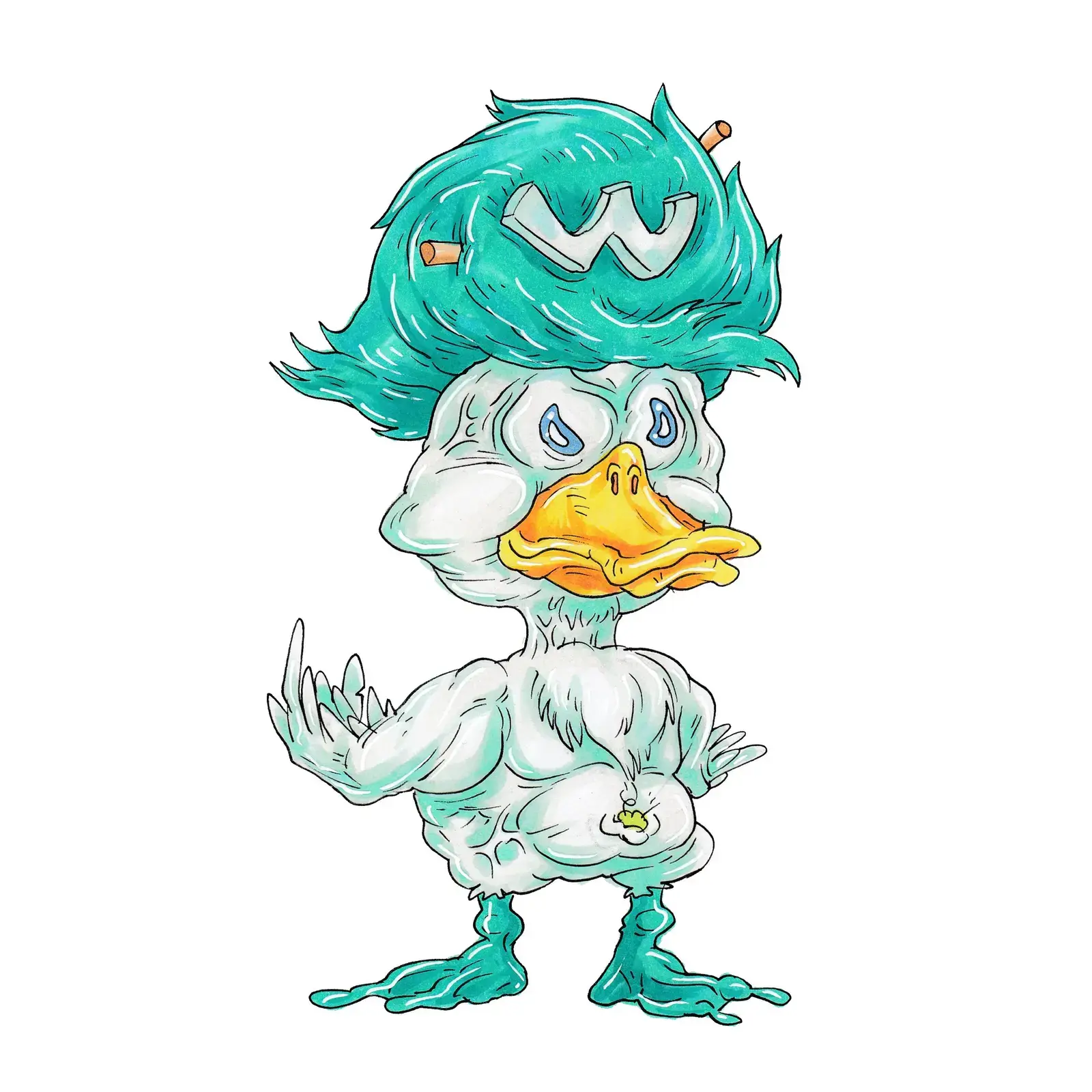 Quaxly, drawn by Ellis Ricketts