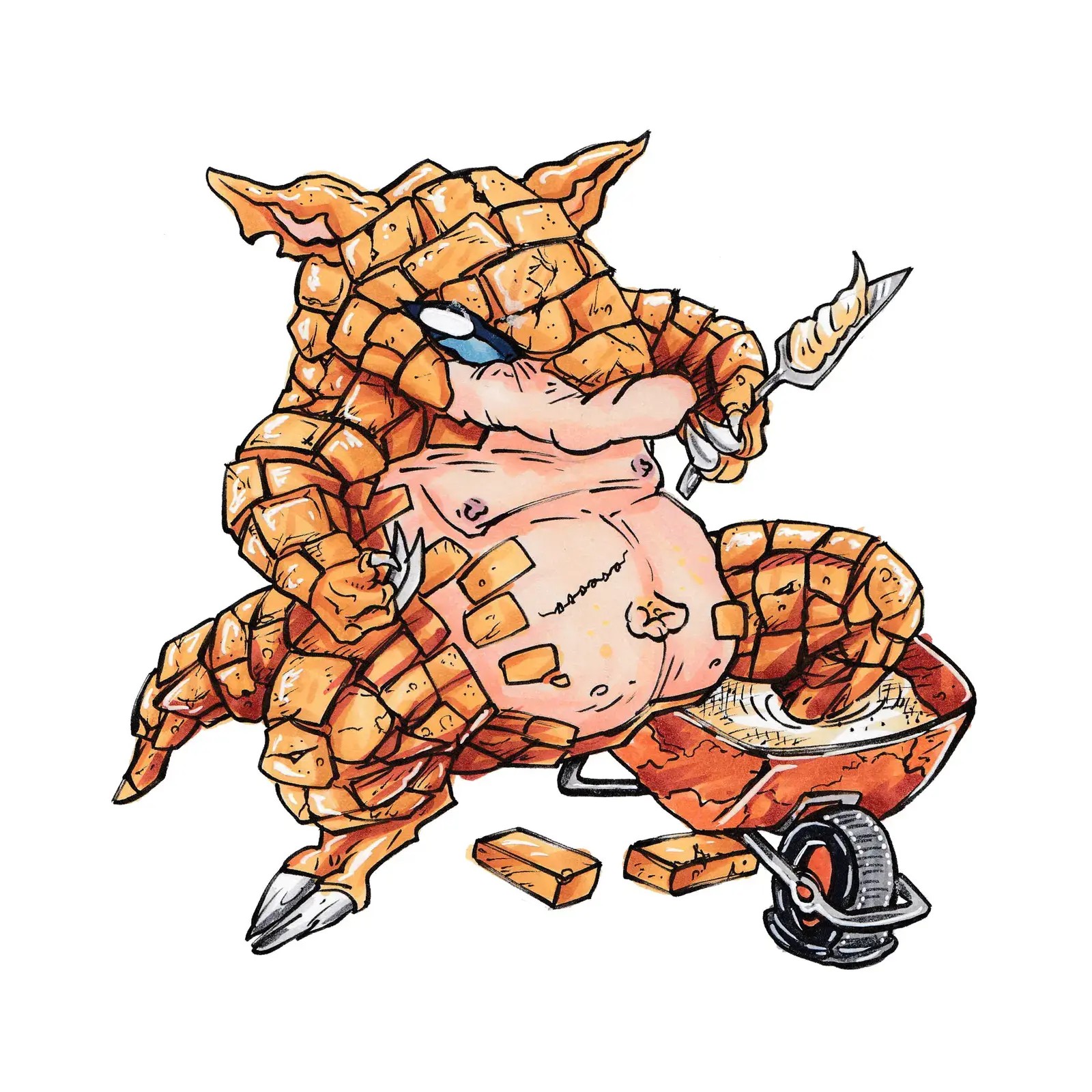 Sandshrew, drawn by Ellis Ricketts
