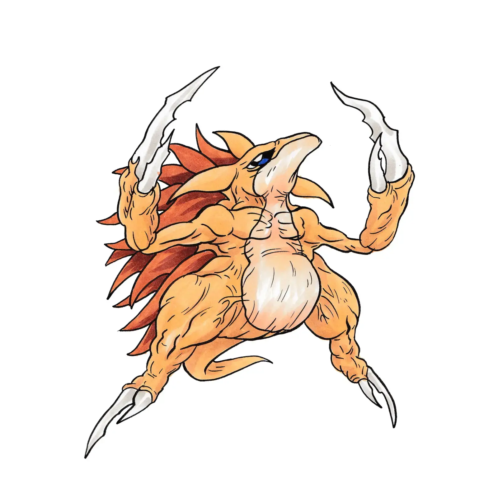 Sandslash, drawn by Ellis Ricketts