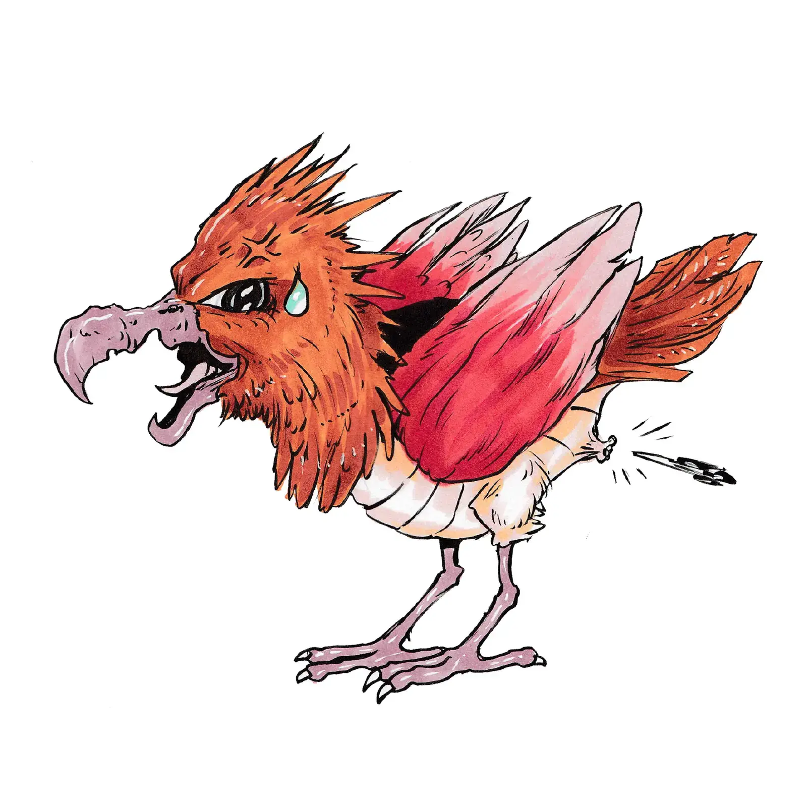 Spearow, drawn by Ellis Ricketts