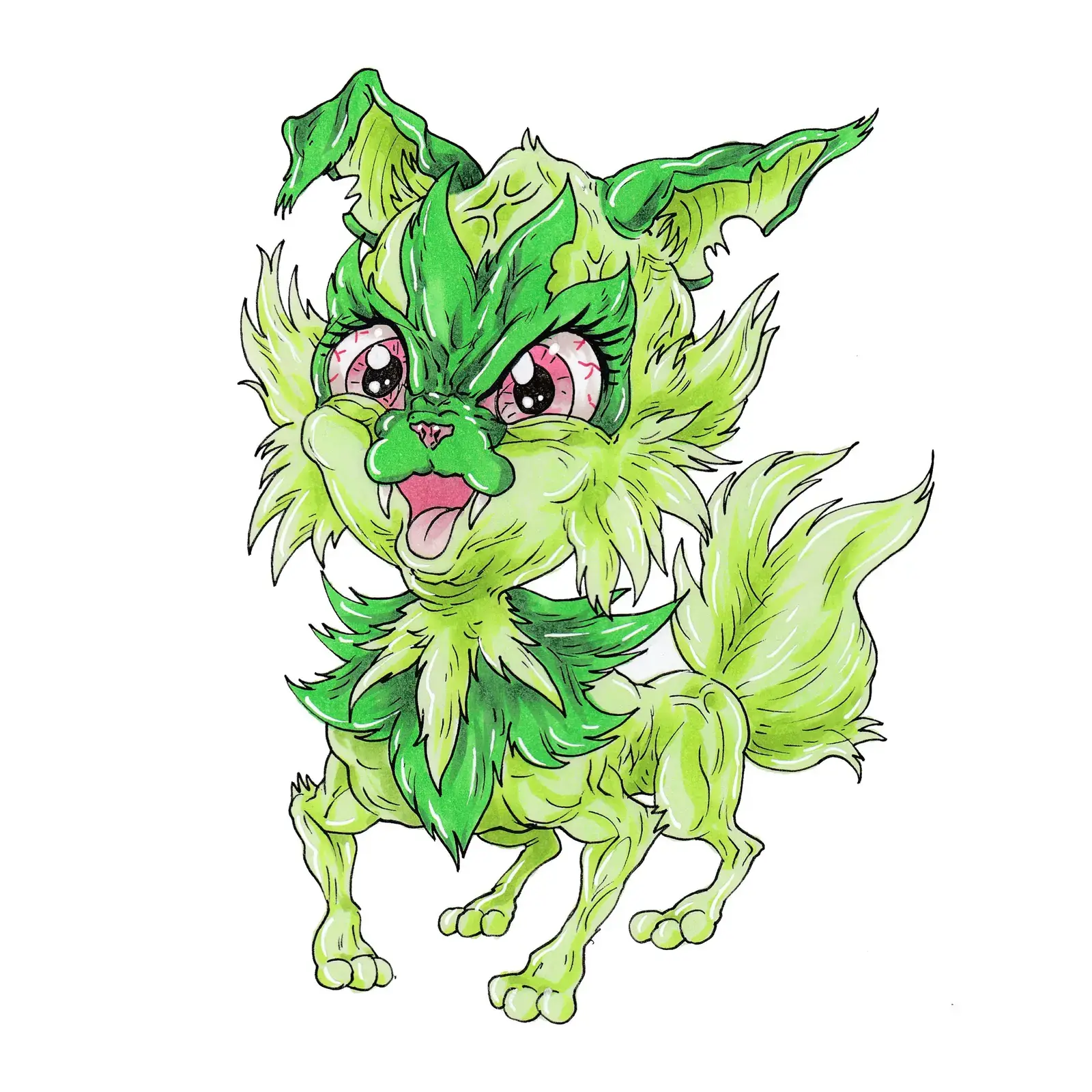 Sprigatito, drawn by Ellis Ricketts