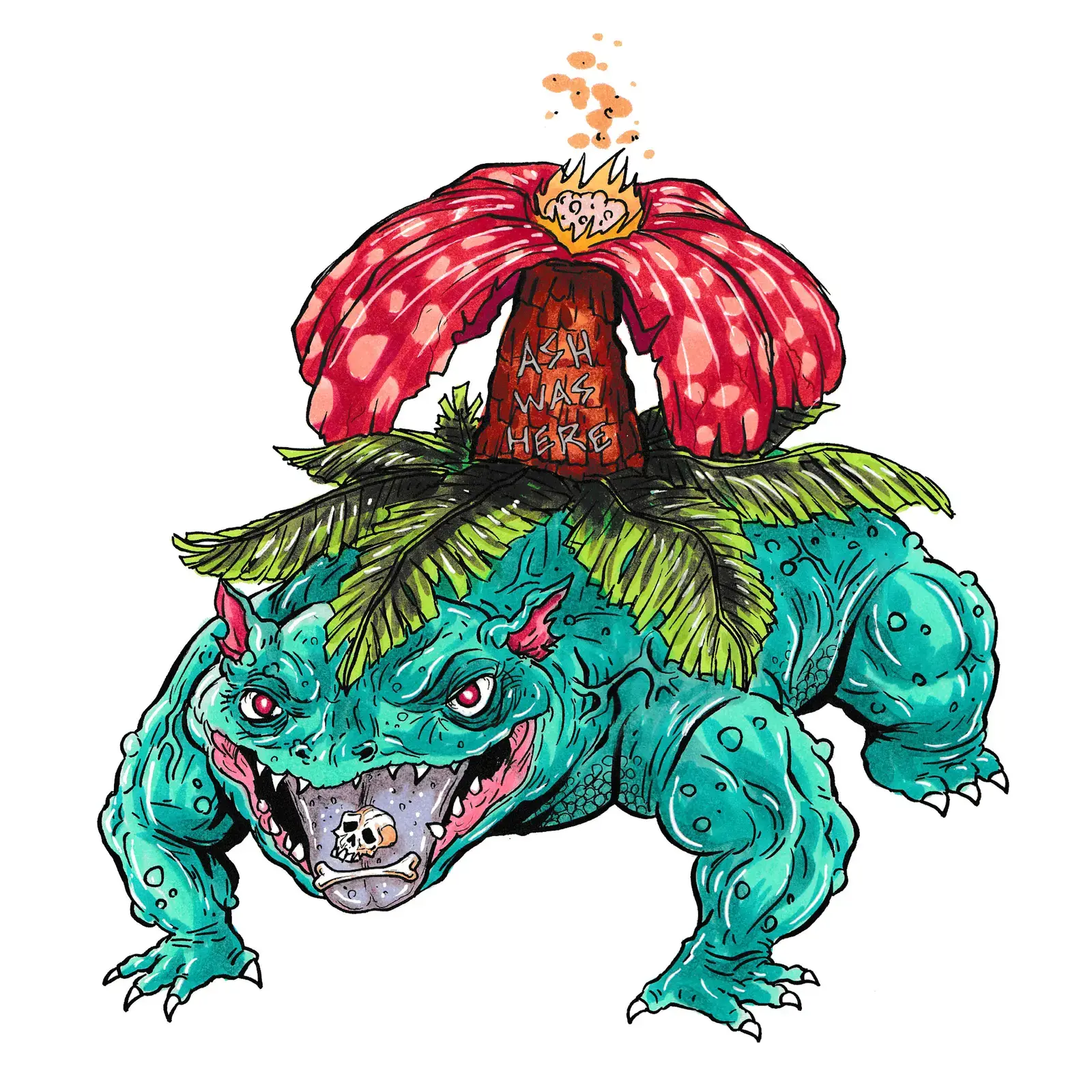 Venusaur, drawn by Ellis Ricketts